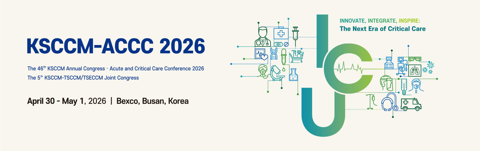 KSCCM·ACCC 2026 행사 안내 포스터